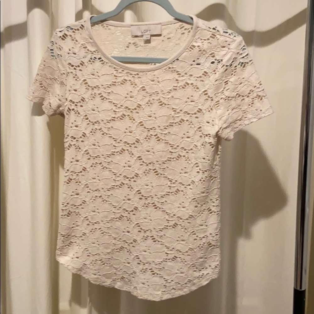 Loft lace shirt